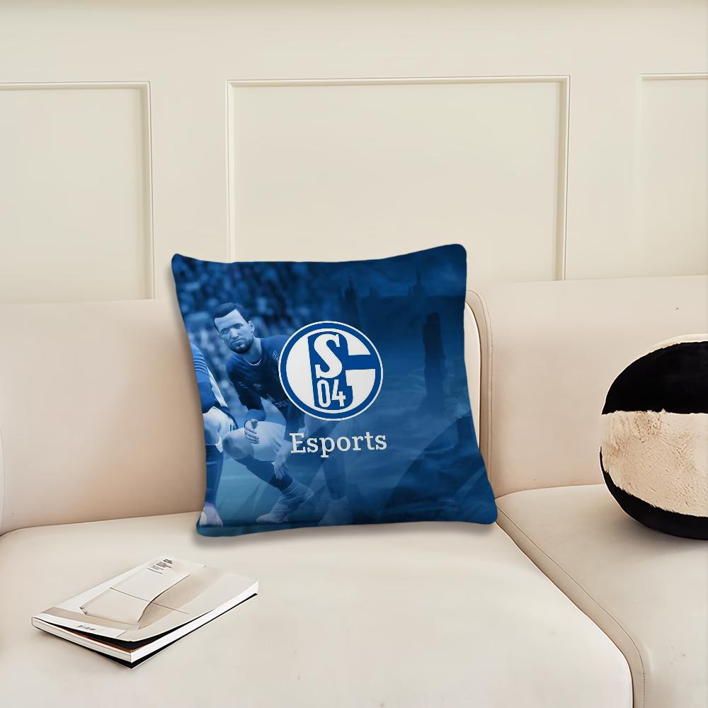 

Football Club S-Schalke 04 History cushion cover Living Room Headboard Office Cushion Bedroom Cushion Sofa Nap Time Pillow Case 22x22Inch