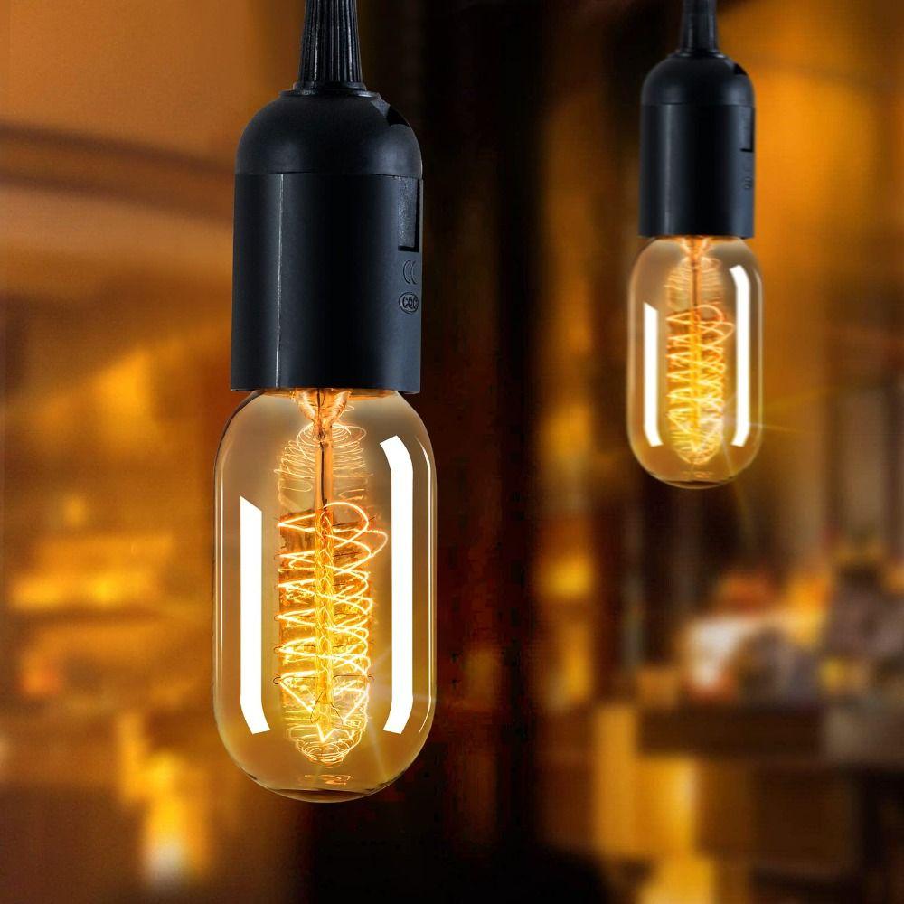 4pcs Energy Saving Retro Light Bulb Long Lasting Vintage Lamp Incandescent Filament Bulb Home Decor