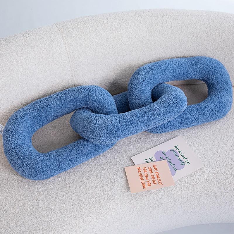 Nordic Style Chain Pillow Plush Toy Twist Knotted Doll Home Sofa Pillow Cushion Girl Doll