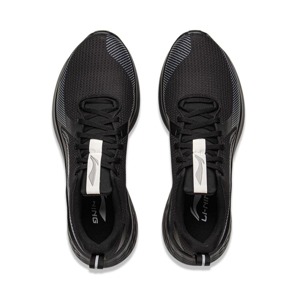 Li-Ning Comfortable Classic Versatile Shock Absorbing Breathable Low Top Casual Running Shoes Men Sneakers Black AGLV221-2