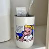 Harada Osamu Children's Cute Cartoon Toothbrush Holder Set - Stainless Steel, Creative Couple Rinsing Cups