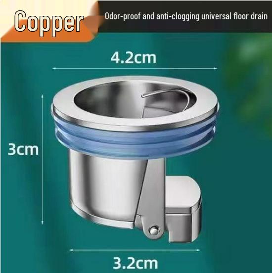 Universeller Bodenablauf Geruchsblocker & Filterabdeckung für Badezimmerrohre