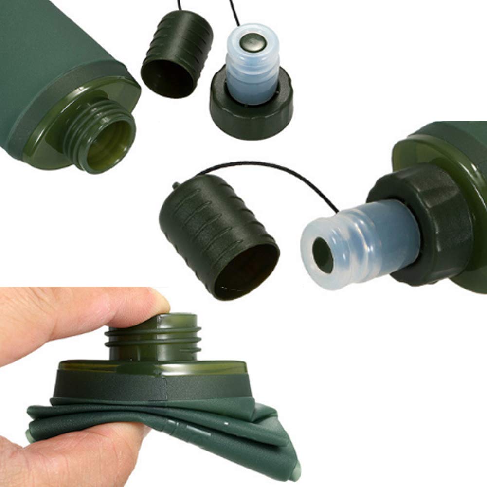 Cangad Foldable TPU Water Sports Water Hiking Hydration Water Carrying Ideal for and Easy To 500ml Bottle, Bottle, Bag, Bag, Camping, Cycling, Hiking,