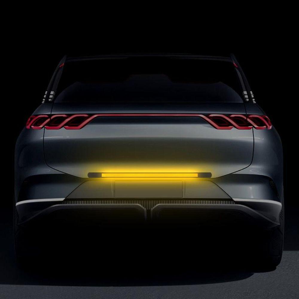 Soft Rubber Car Anti-rear-end Reflective Strip Anti-scratch 80cm Car Trunk Anti-collision Strip Night Warning