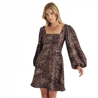 Robe mini imprimé léopard Loredna pour femme
