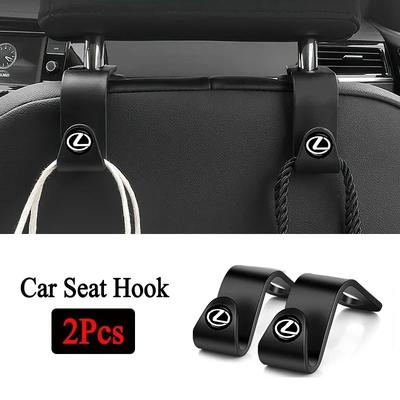 2/4Pcs Car Seat Back Hooks Portable Hanging Bag Rack Accessories For Ct200h ES300 ES350 UX250h NX350 IS250 IS300h RX350