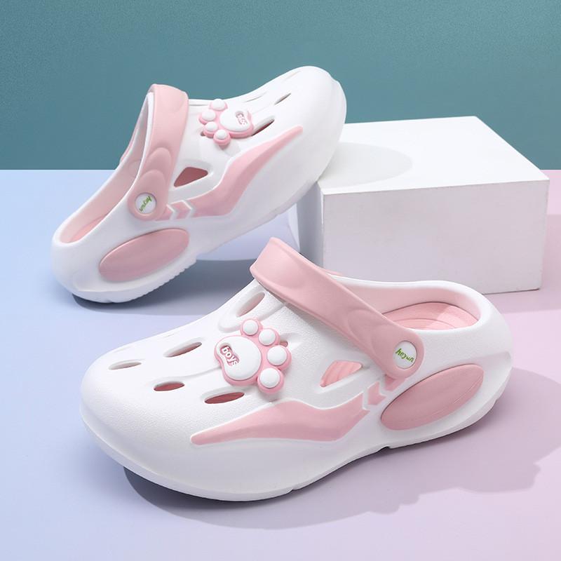 Colorful Girls Summer Clogs Lightweight Breathable Nonslip Outdoor Beach Footwear