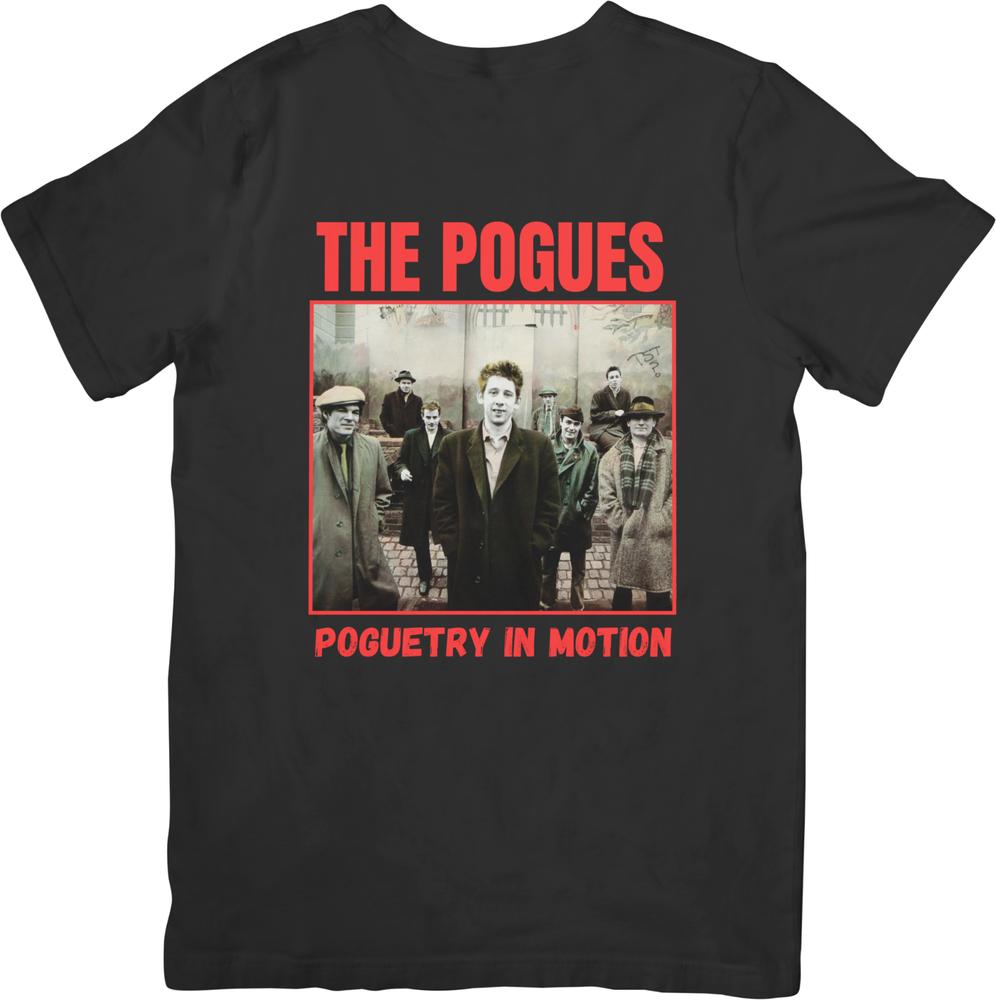 The Pogues collection Vintage Retro Fit for Unisex women Quality Cotton TShirts S