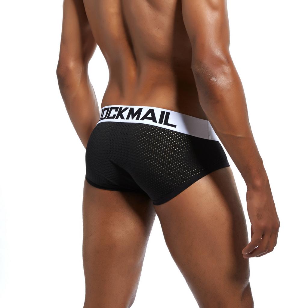 Slips JOCKMAIL Modische, niedrige Taille, atmungsaktives Mesh, Herrenunterwäsche, einfarbig, lässige Unterhose für jeden Tag