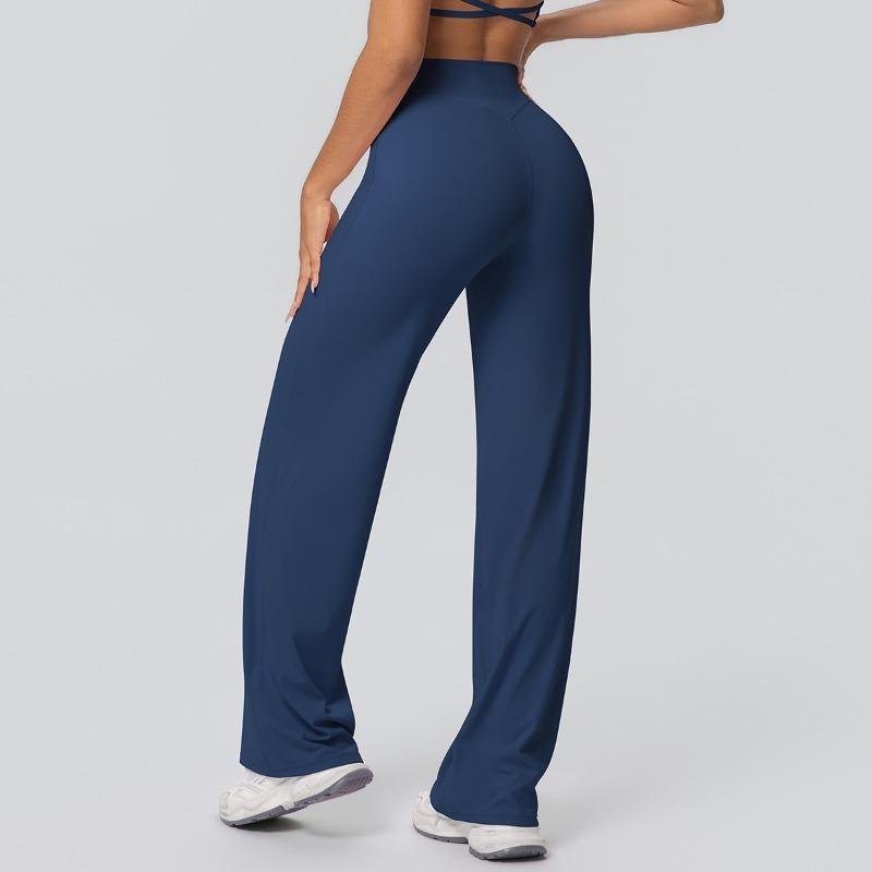 Yoga pants Thin skin-friendly high-waisted straight-leg pants Loose and thin yoga clothes Sports outdoor fitness clothes