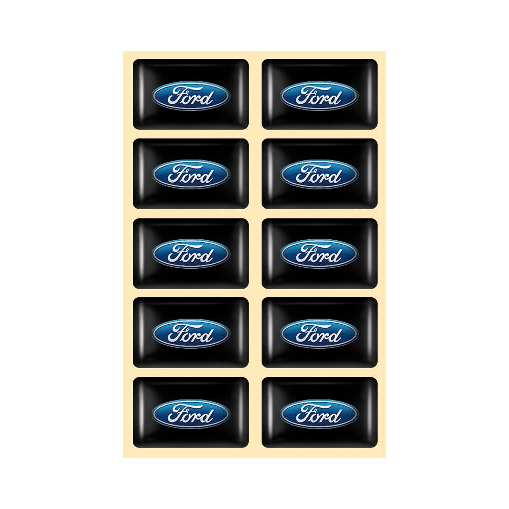 

Car Sticker Car Styling 3D Epoxy Car Steering Wheel Dashboard Decoration Stickers For Ford Fiesta Mondeo Fusion Explorer Escape