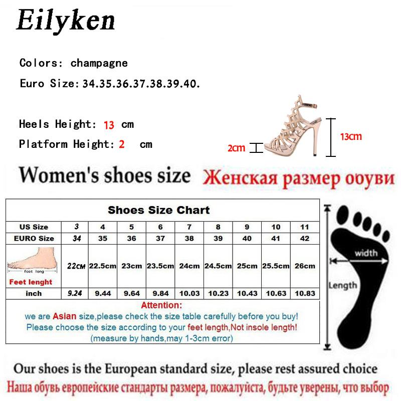 Fashion Eilyken Design Golden Open Toe Thin Heels Women Sandals Designer Narrow Band Buckle Strap Gladiator Ladies Shoes Zapatos Mujer