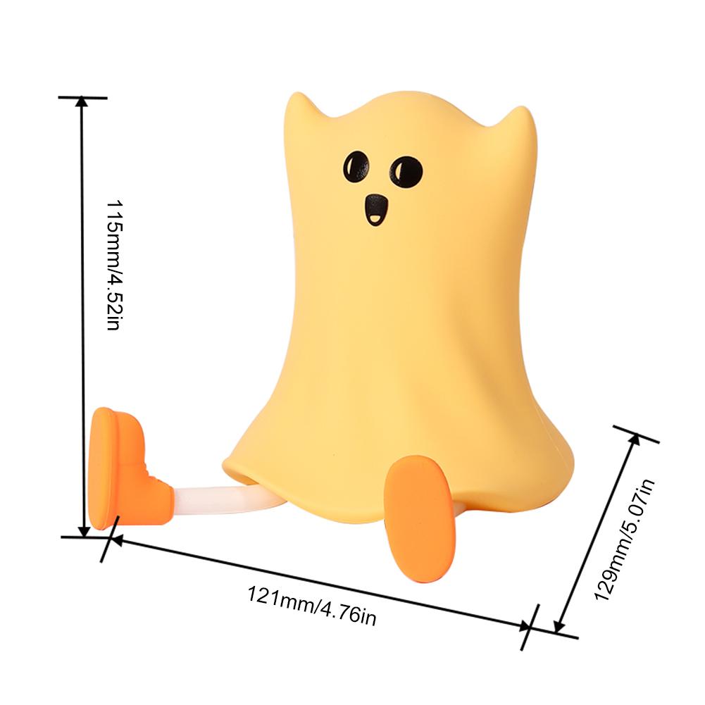 Cartoon Pumpkin LED Night Light USB Rechargeable Dimmable Squishy Night Lamp Silicone LED Kawaii Lamp for Children Holiday Gifts