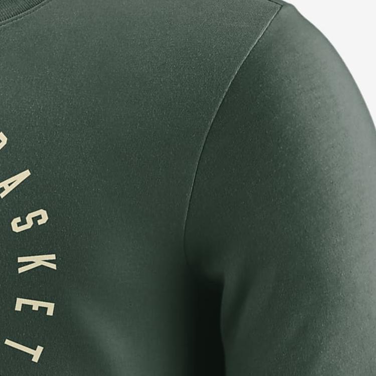 Nike Milwaukee Bucks Dri-Fit NBA FW24 Fashion Casual Basketball Short Sleeve T-Shirt Men T-Shirts Cypress-Green HF1427-323