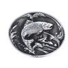 Western Cowboy Fish Belt Buckle For Mens Jeans Accessories Metalowa klamra do paska