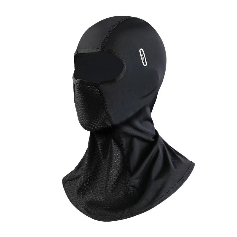 Ice Silk Full Face Cycling Mask: Breathable, Elastic, UV Protection