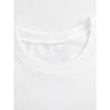 Tamanhos Europeus Estilo Americano Plus Size Tendência de Moda Camiseta de Manga Curta | Pura, Gola Redonda, Estilo Casual, Respirável