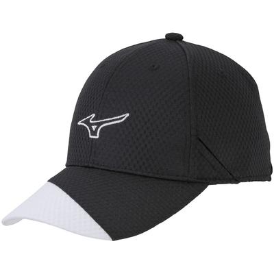 Mizuno Tela Térmica Esportiva Preto x M Boné, À Prova de Vento, Proteção, Chapéu, 32JW2101, Branco,