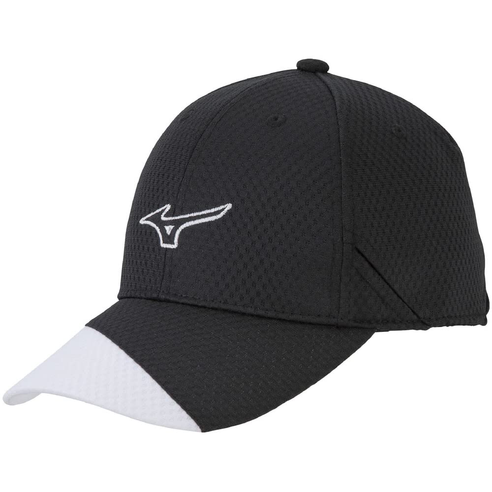 

Mizuno Mesh Heat Sports Black x Size L Cap, Kazemichi, Protection, Hat, White, 32JW2101,