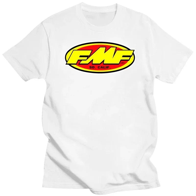 

2024 Новая мужская модная одежда с круглым вырезом, хлопковая футболка с коротким рукавом, крутые топы, футболка Fmf Racing Exhaust, Ama Motocross 4XL
