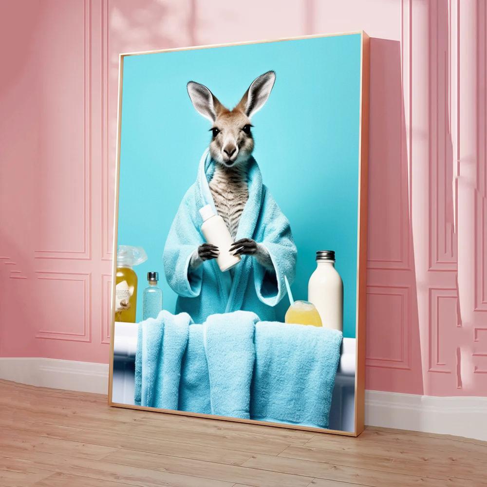 Chimpanzee Cat Dog Animal Funny Poster Classic Vintage Posters HD Quality Wall Art Retro Posters for Home Room Wall Decor