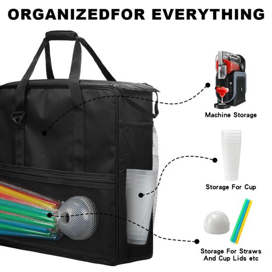 Carrying Bag for Ninja Slushie Machine FS301 FS300 Portable Storage Bag Anti-Impact Protection Slushie Machine Travel Carrier Case