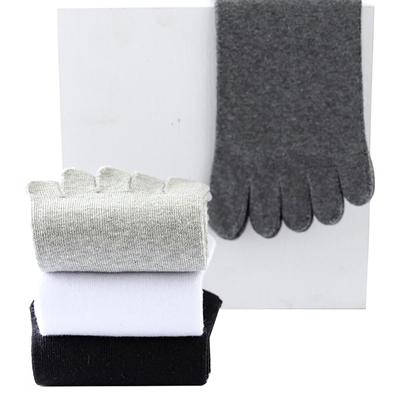 1 Pair Sports Running Sweat Solid Color Separate Toes Unisex Toe Socks Men And Women Five Fingers Socks Breathable Cotton Socks