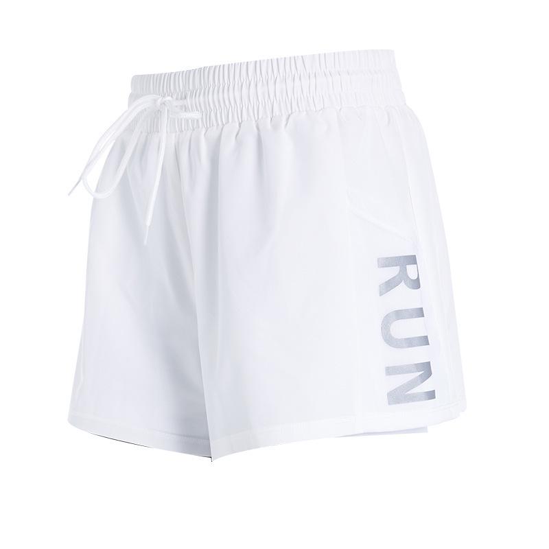 

Женские быстросохнущие шорты для йоги и бега с карманами - Свободный крой, эффект двухслойности, защита от просвечивания, для фитнеса и повседневной носки M