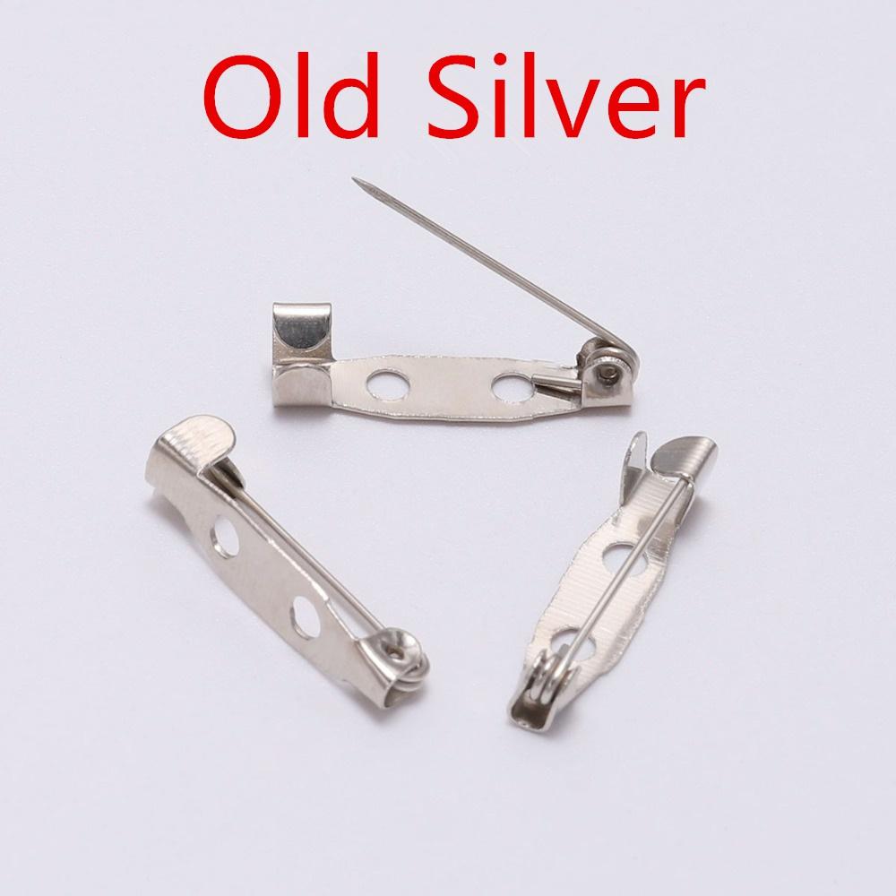 

25 шт./упаковка 15 20 25 30 35 мм Брошка Затискач Основа Шпильки Англійські шпильки Налаштування брошки Порожня основа для виготовлення прикрас своїми руками 3CM-25PCS/Pack старий срібного кольору