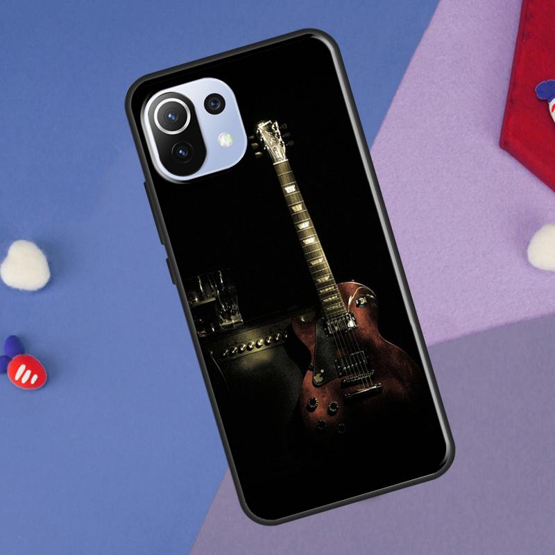 Guitar Instrument Music Cover For Xiaomi 14 Ultra 13 11T 12T 13T 14T Pro POCO X6 X7 Pro X3 X5 F3 F5 F6 M6 Pro Case