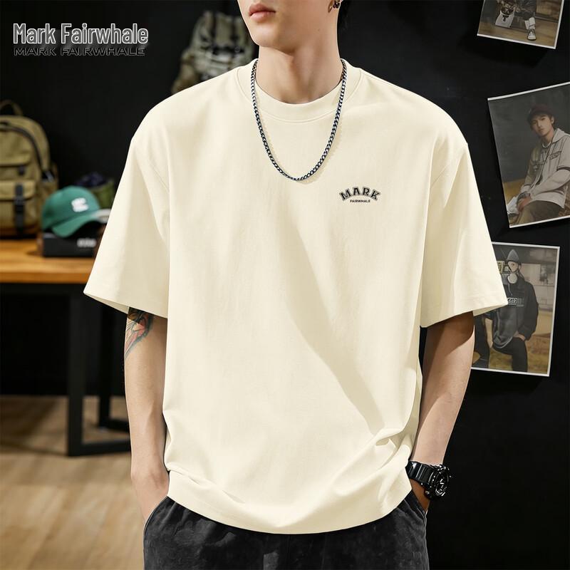 Mark Hua Fei Men s Summer Cotton Loose Fit T-Shirt M