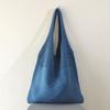 Minimalist Retro Hollow Knitting Bag For Women, Woven Yarn Shoulder Tote Bag, Large Capacity Breathable Shopping Handbag For Daily Outdoor Use