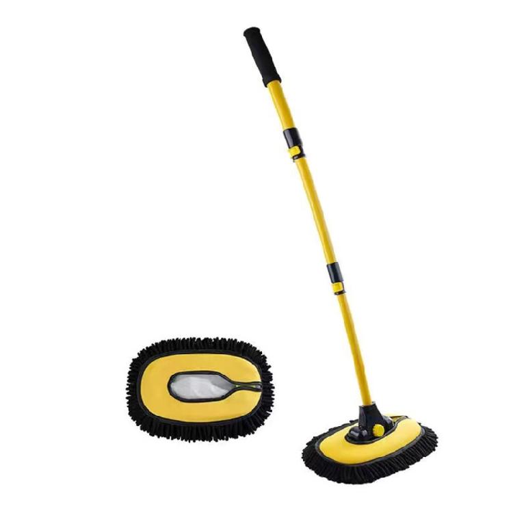 Autowaschbürste Autoreinigungsbürste Teleskopischer Langer Griff Mopp Weiches Haar Chenille Besen Fensterwaschbürste