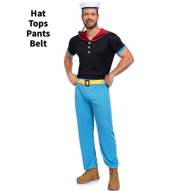 Popejs Jūrasbraucējs Cosplay Tērps ar Poliestera
