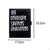 100 Envelope Challenge Binder, Savings Challenges Binder for Saving Money