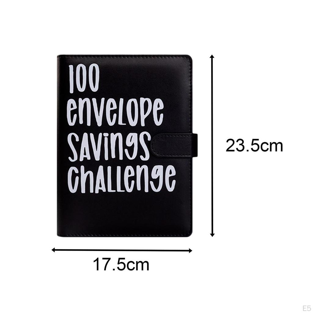 100 Envelope Challenge Binder, Savings Challenges Binder for Saving Money