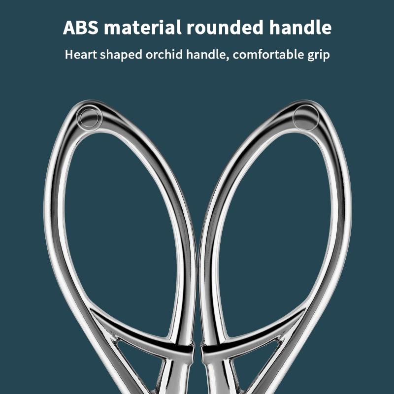 Nose Hair Scissors Mini Stainless Steel+Abs Round Head Beauty Trimmer Nose Hair Trimmer Portable Ergonomics Nose Hair Cutter