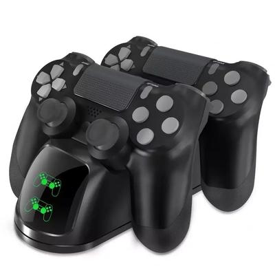 Estación de Carga Rápida para Mando de Playstation 4 con 2 Puertos de Carga, Indicador LED de Carga en Tiempo Real, USB DC 5V