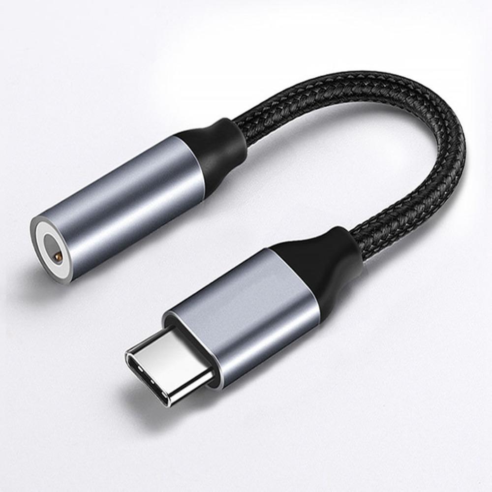 

Адаптер для аудиокабеля с нейлоновой оплеткой Usb C до 3,5 мм Jsaux Aux Type C до 3,5 мм