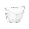 New 4L Ice Cube Bucket Transparent Anti Slip Bottom Wine Bucket Big Capacity Drinks and Party Fruit Storage Basket Picnic