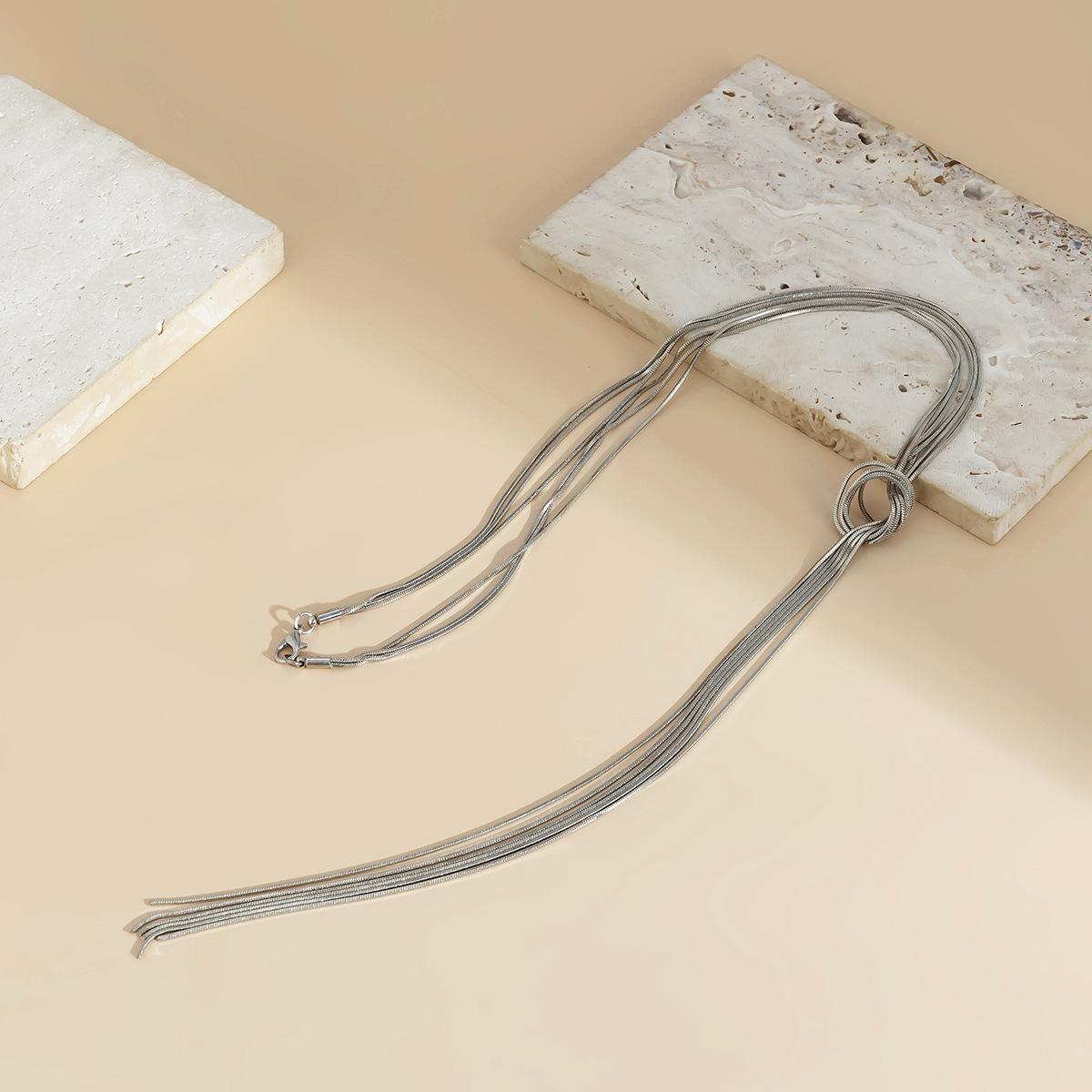 

Meira Высококлассное ожерелье-цепочка, Персонализированная нишевая цепочка с бахромой, Цепочка для ключицы