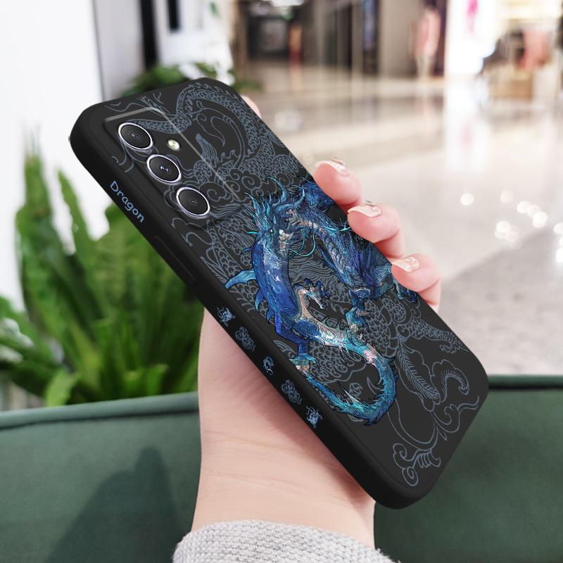 

Blue Dragon Phone Case For Samsung Galaxy A56 A36 A26 A55 A35 A25 A15 A05 A05S A54 A34 A24 A14 A04 A04S A04E 4G 5G Cover Samsung A26 чёрный