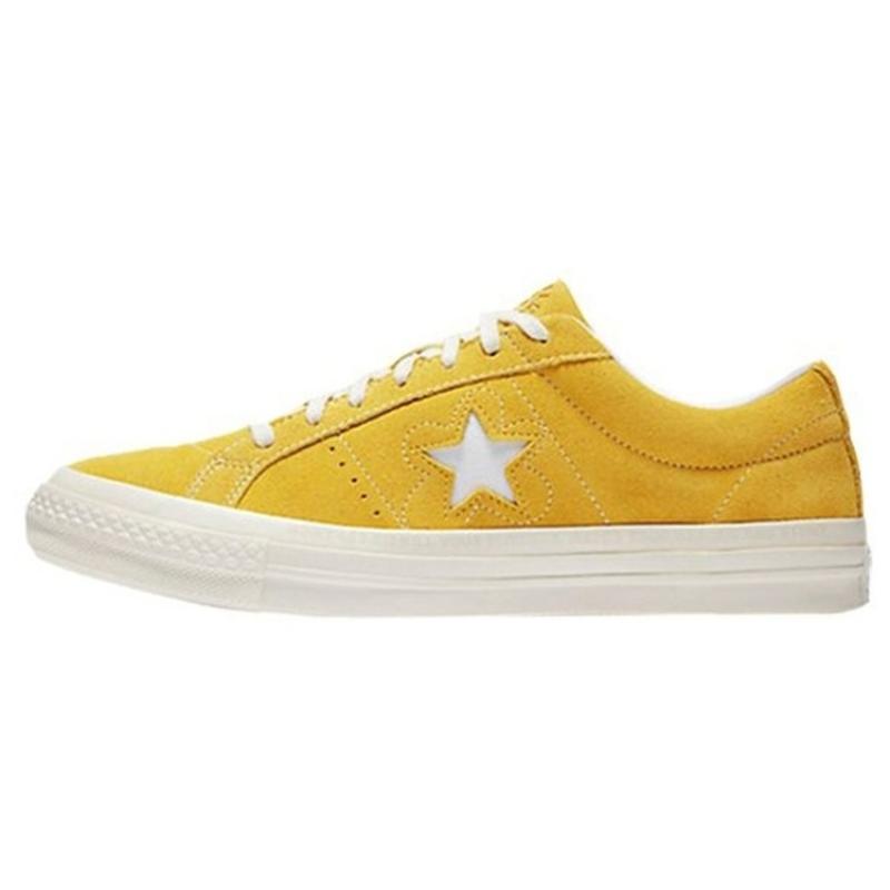 

Golf le Fleur x Converse One Star Нескользящие Легкие Низкие Кеды для Скейтбординга Унисекс Желтые 46.5