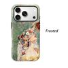 Romantic Reading Muse Lady Watercolor Portrait Art Film Aesthetic Protective Shockproof Bumper Phone Case Cover For iPhone 14 15 16 Pro Max Plus