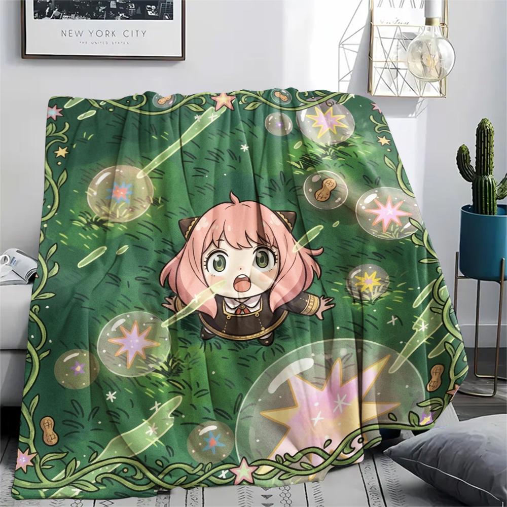Anya Forger Print Flannel Blanket, Ultra Soft High Quality All Seasons Warm Throw, Home Decor Cozy Blanket, Perfect Christmas Gift