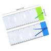 Magnifier Ruler Handheld Acrylic Magnifying Glass Portable Business Card Type PVC Bookmark Magnifying for Reading Fonts top sale