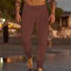 Men's Solid Color Drawstring Cotton Linen Casual Beach Pants - 2025 European Style