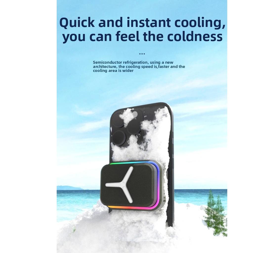 Mini Magnetic Semiconductor Cooler, Detachable Magnetic Cooling Fan for Tablet & Phone, Advanced Overclocking Cooling Case