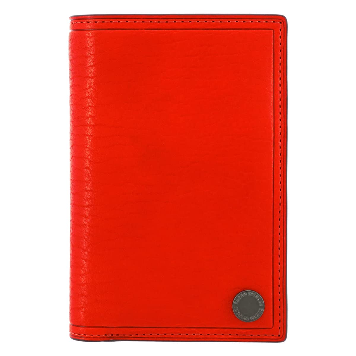 

Wallet Genuine Leather Coin 730616 Bifold Wallet Coin Purse Cowhide Leather Orange [Takeokikuchi] Semi-Long Men s Box-Type [26]