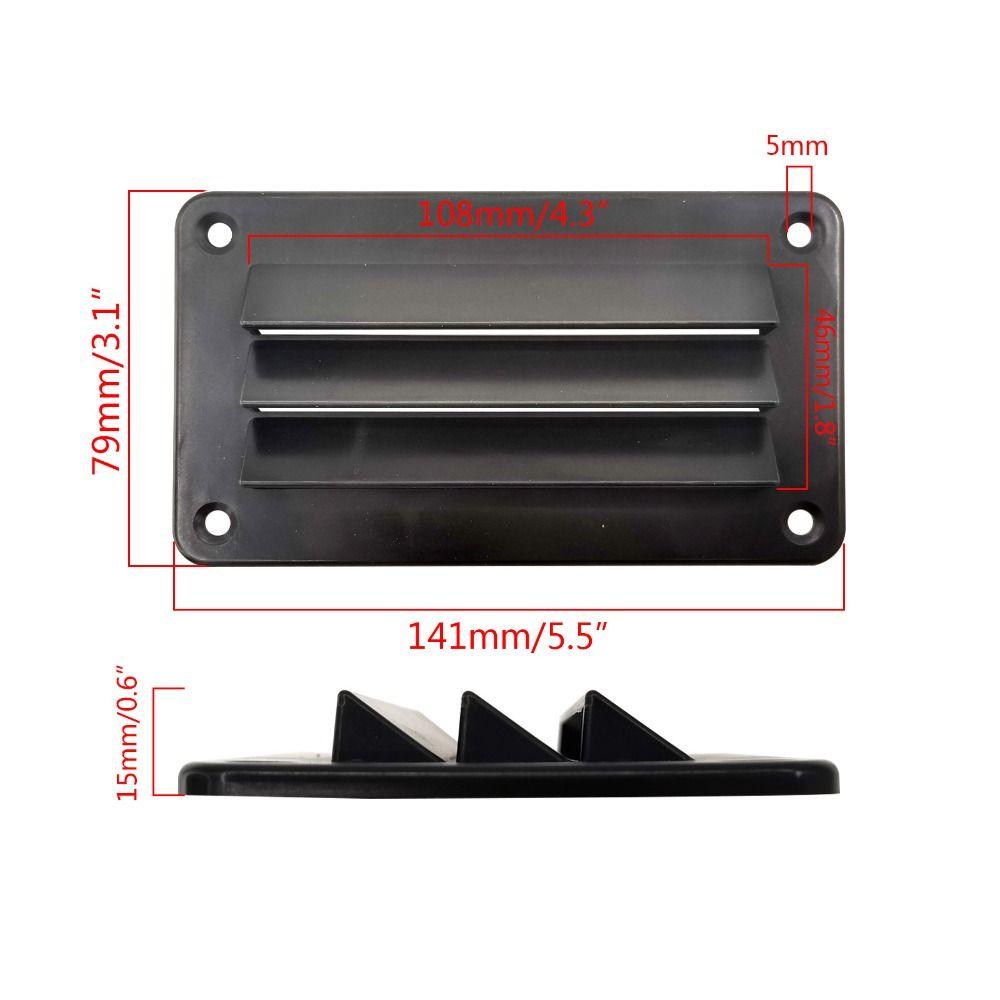 Universal Professional RV Air Vent Louver Boat Accessories Bathroom Ventilation Outlet Grille Yacht Office Exhaust Fan Louver